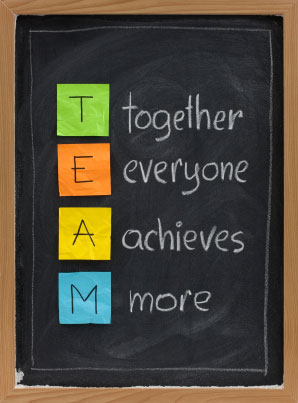 Team TEAM: Together Everyone Achieves More.