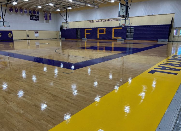 Fort Pierce Central Gym Floors and LED Lighting